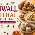 Healthy Diwali mithai treats display
