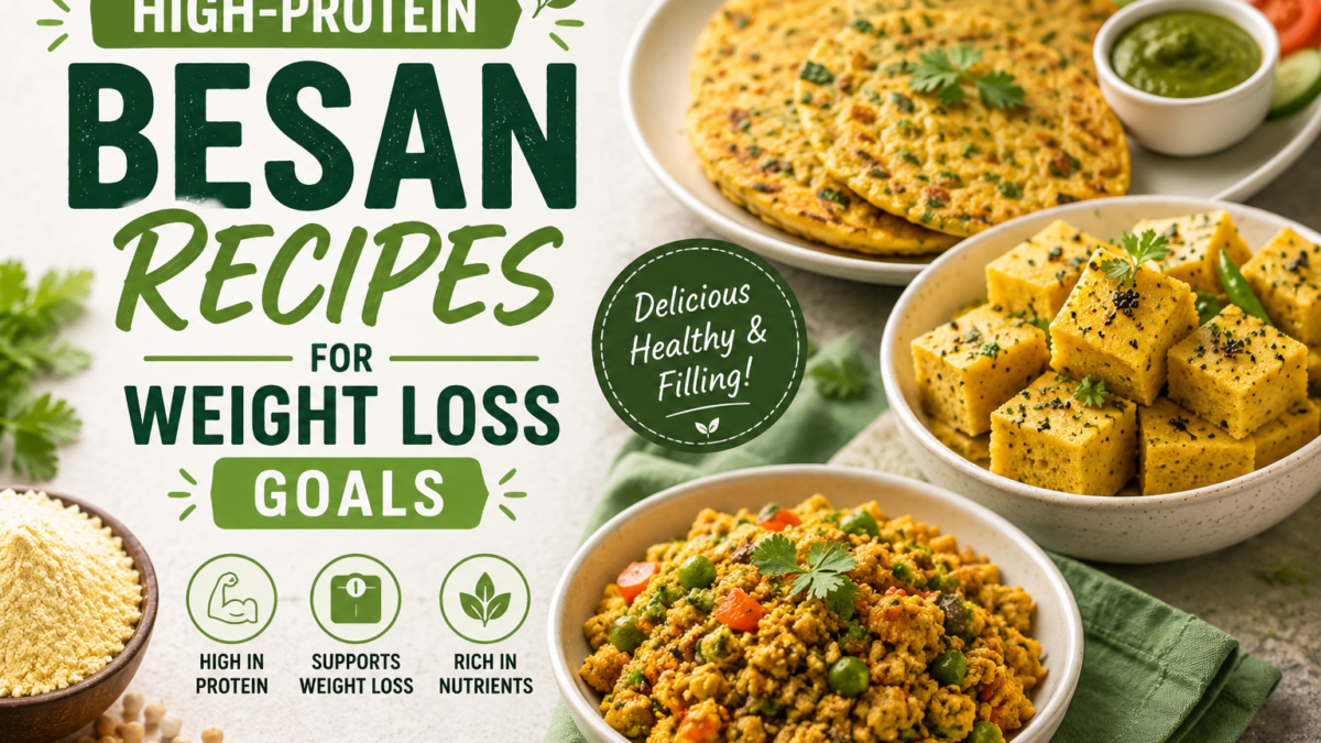 Healthy besan recipe ideas for weight loss