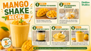 Creamy Mango Shake Recipe In 5 Minutes
