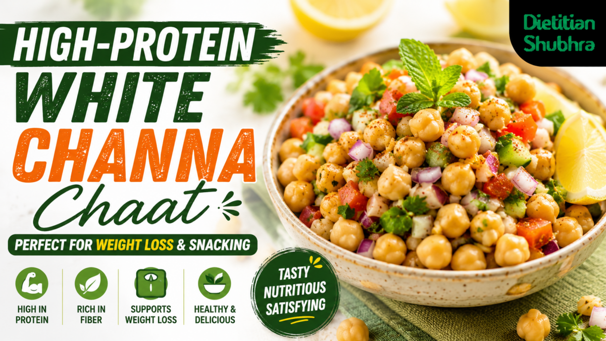 High-Protein White Channa Chaat Perfect for Weight Loss & Snacking