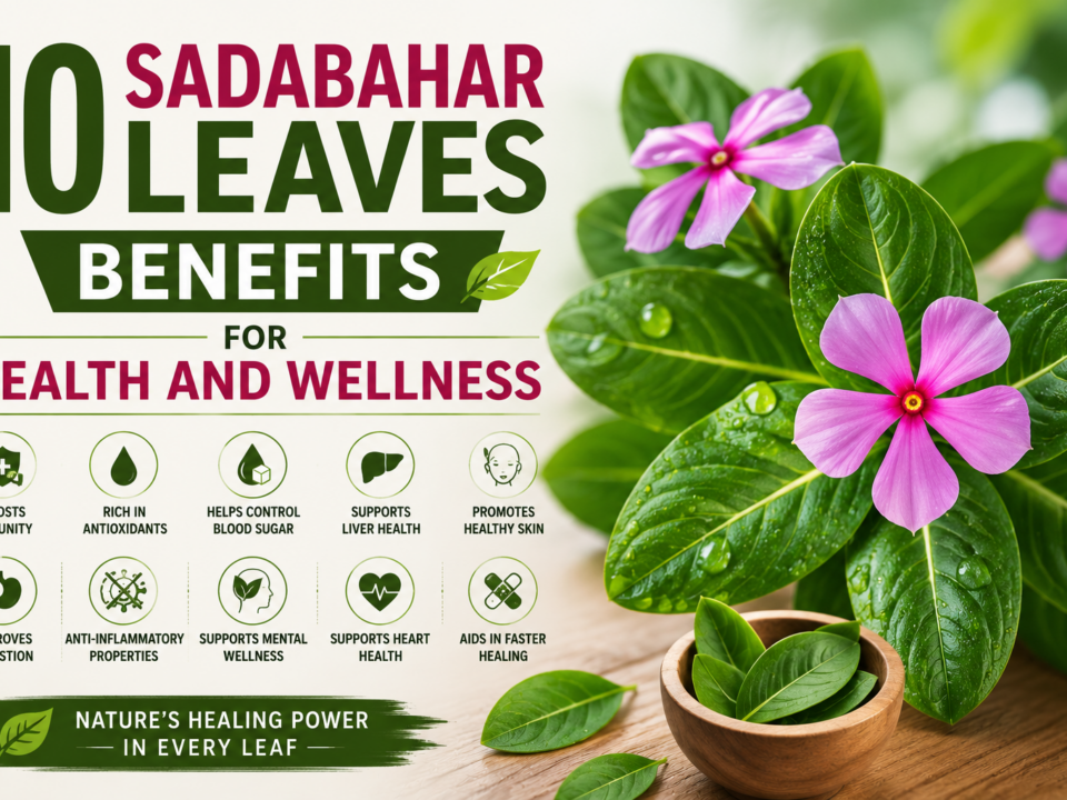 10 Sadabahar Leaves Benefits For Health And Wellness